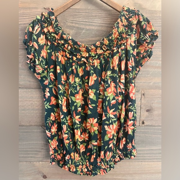 FREE PEOPLE FALL PEASANT MILK MAID TOP LARGE - Picture 2 of 8